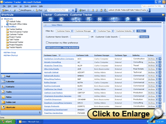 TrackerOffice customer desktop