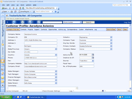 Detailed customer files
