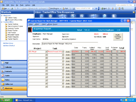 Expense reporting through MS Outlook