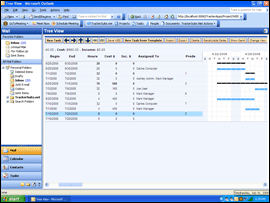 Gantt chart reports