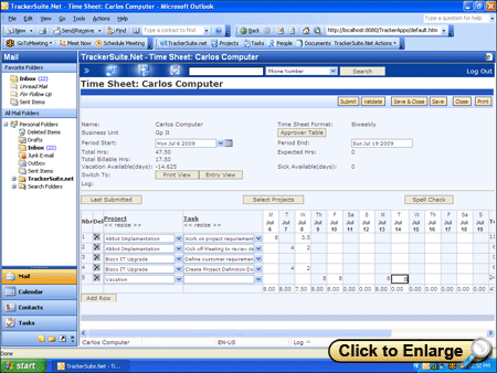 Microsoft timesheet template