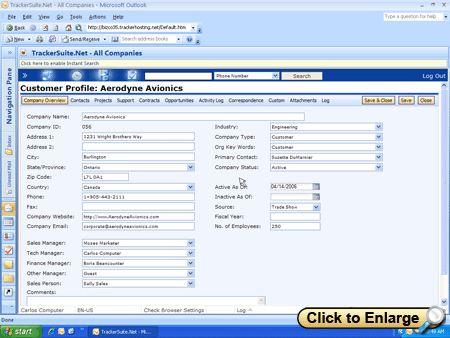 TrackerSuite.Net customer folder