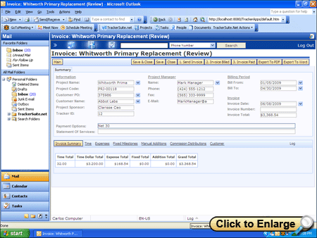 Open a window to a full screenshot of invoice routing setup