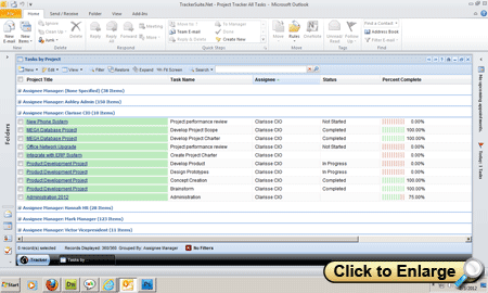 Reviewing tasks -  click to enlarge