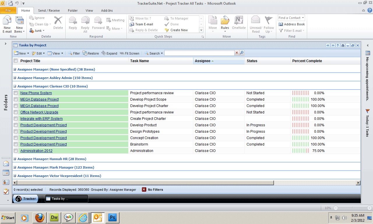 outlook task vs to do list