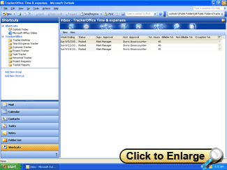 Timesheet archive in Microsoft Outlook